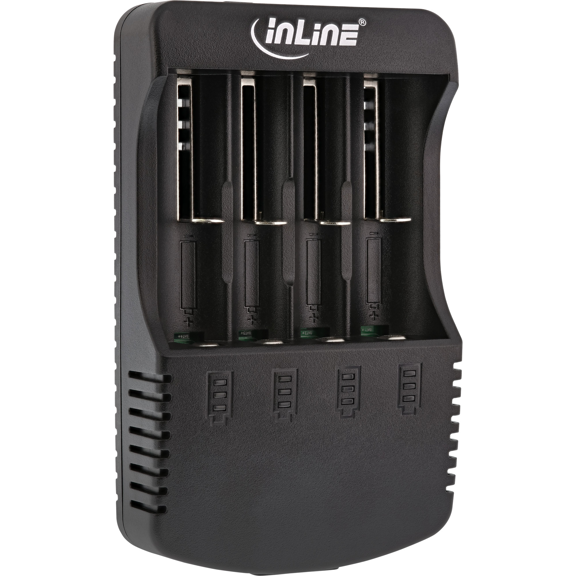 InLine® Ladegerät für Lithium und NiCd+NiMH