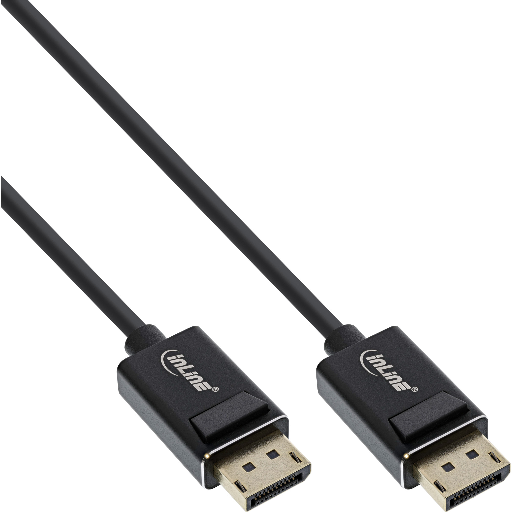 InLine® DisplayPort 2.0 Kabel, 8K4K UHBR, schwarz, vergoldete Kontakte