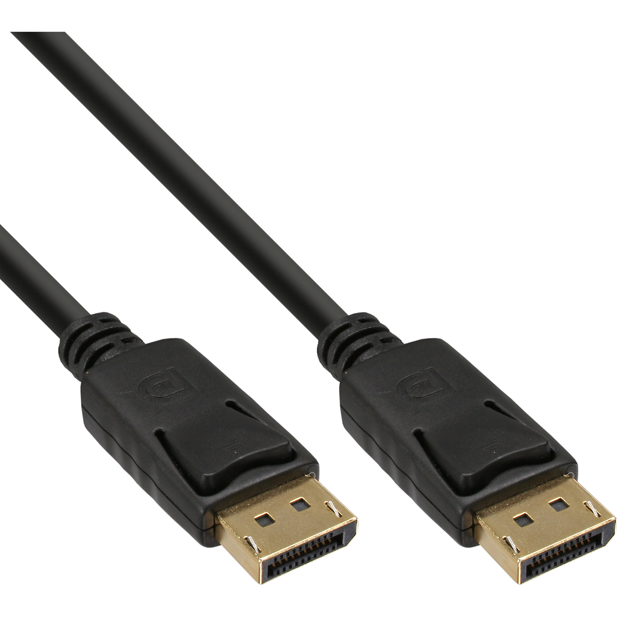InLine® DisplayPort Kabel, schwarz, vergoldete Kontakte