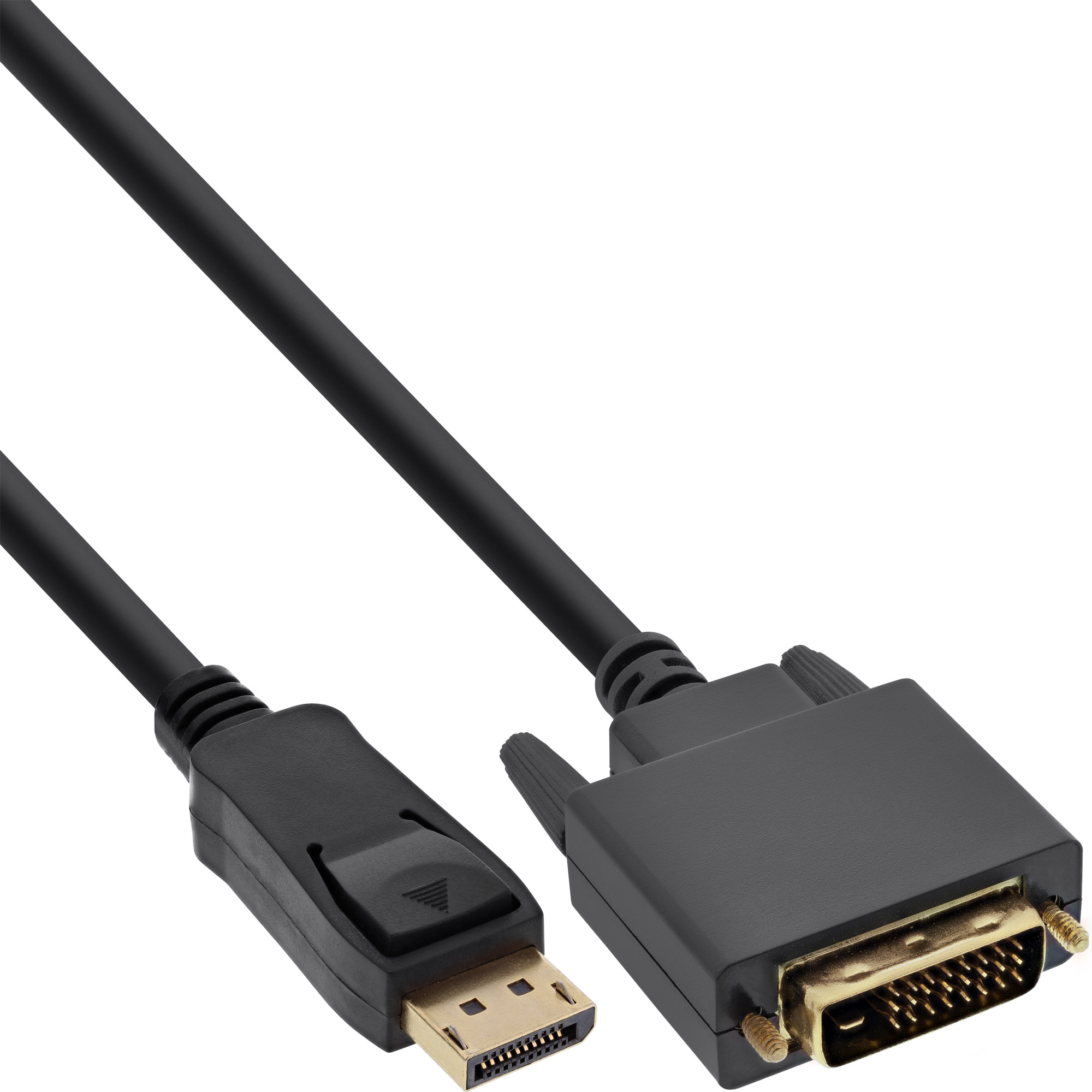 InLine® DisplayPort zu DVI Konverter Kabel, schwarz, 0,5m