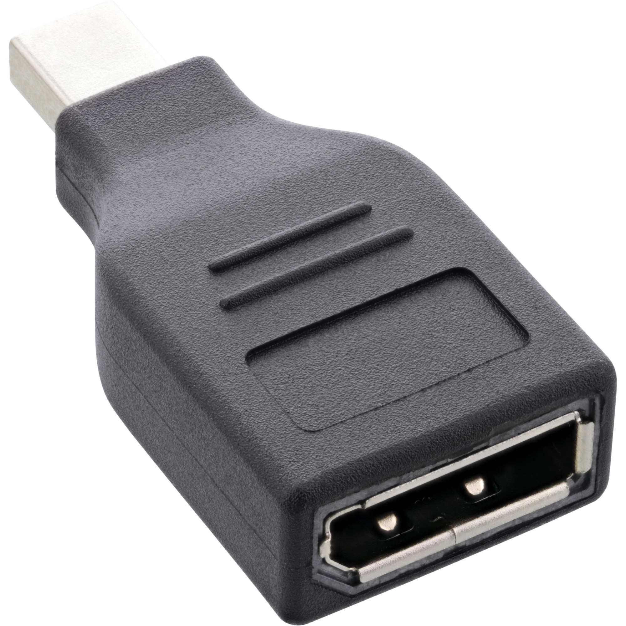 InLine® DisplayPort Adapter, mini DisplayPort Stecker auf DisplayPort Buchse, 4K