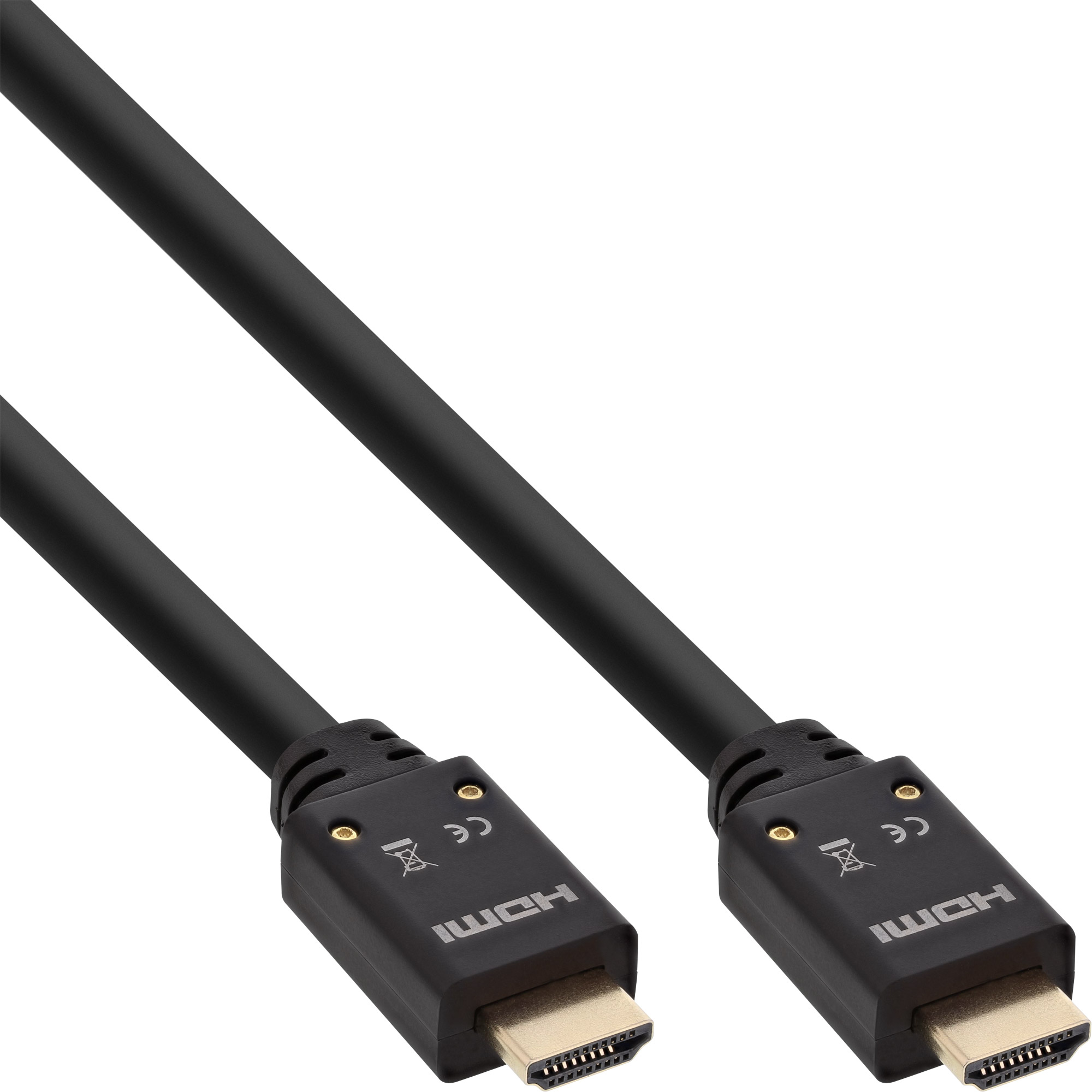 InLine® HDMI Aktiv-Kabel, HDMI-High Speed mit Ethernet, ST/ST, Mantel glatt