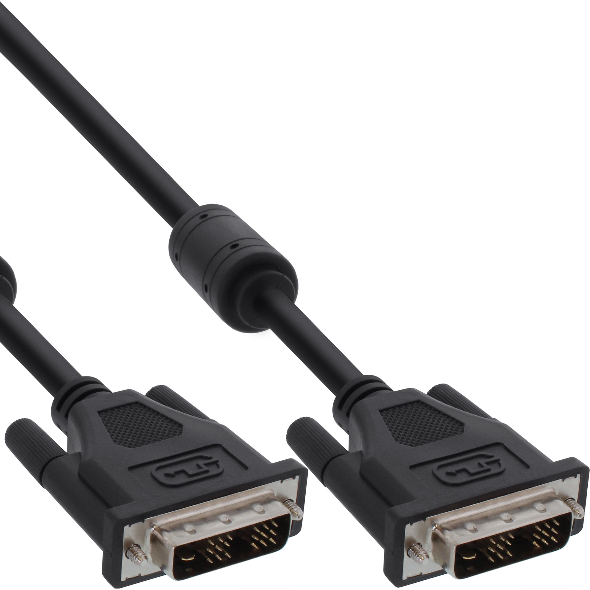 InLine® DVI-D Kabel, digital 18+1 Stecker / Stecker, Single Link, 2 Ferrite