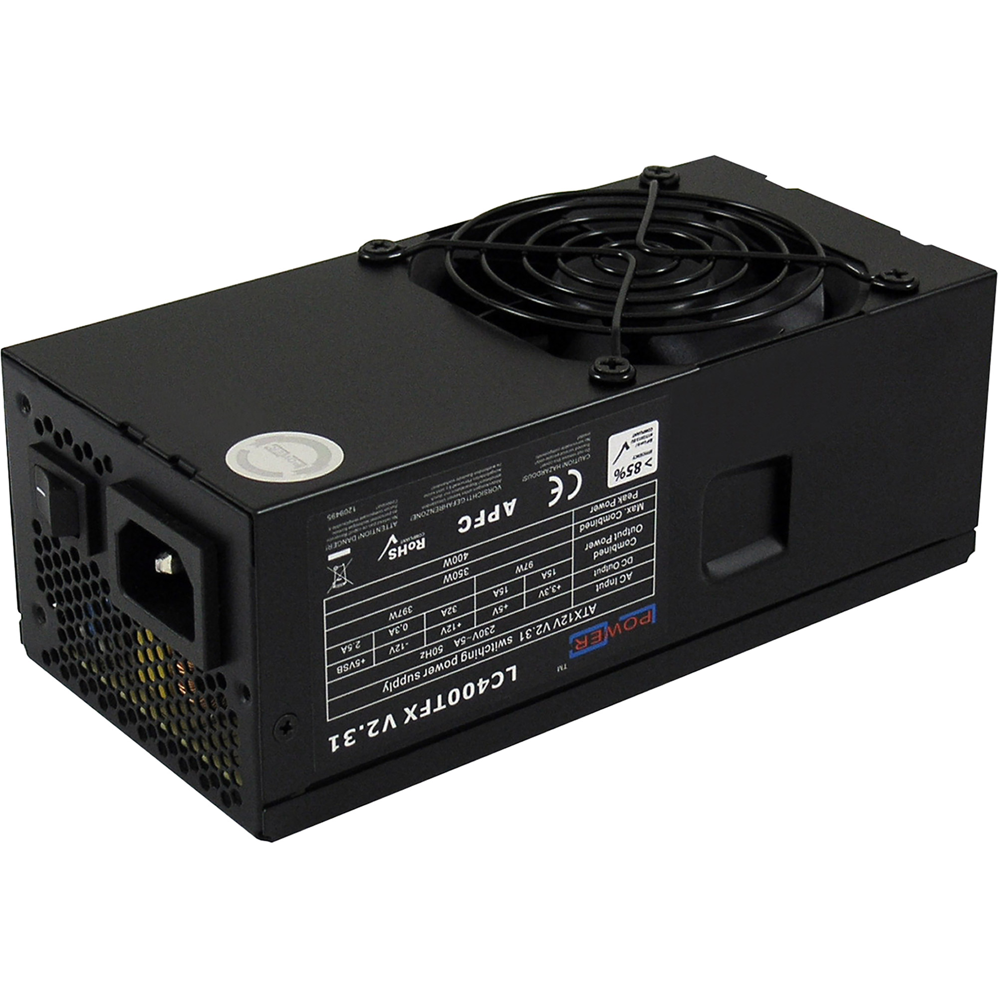 LC-Power LC400TFX V2.31, Netzteil TFX 350W, 80mm Lüfter, schwarz
