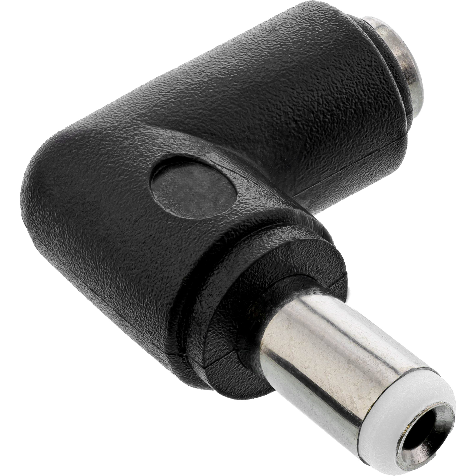 InLine® DC Adapter, 5,5x2,5mm DC Hohlstecker Stecker / Buchse gewinkelt