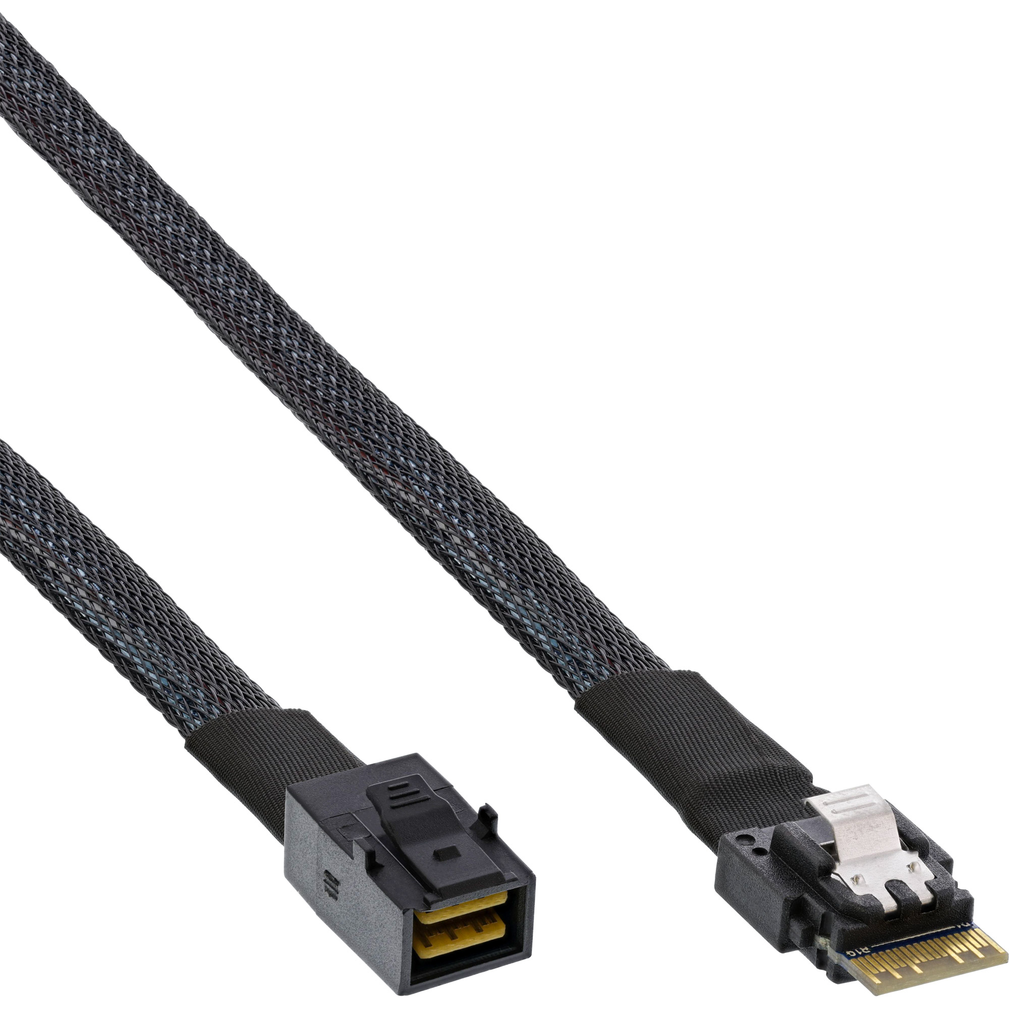 InLine® Slim SAS Kabel, SFF-8654 zu Mini SAS HD SFF-8643, 24Gb/s