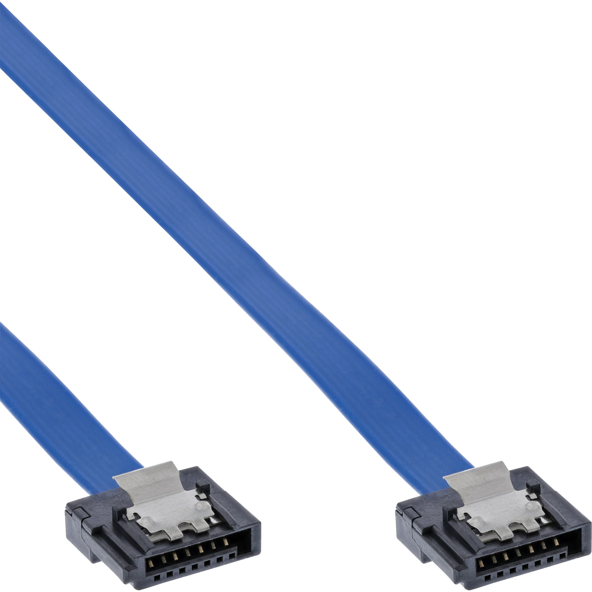 InLine® SATA 6Gb/s Anschlusskabel klein, mit Sicherheitslasche