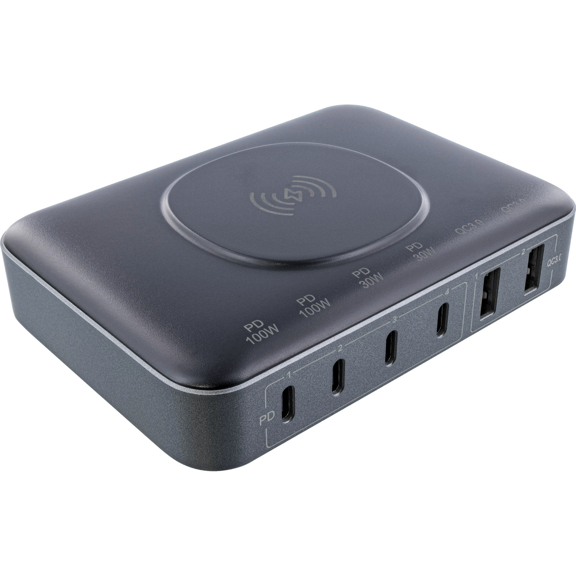 InLine® Qi Powerstation Multiport, Netzteil, Ladegerät, Wireless charging