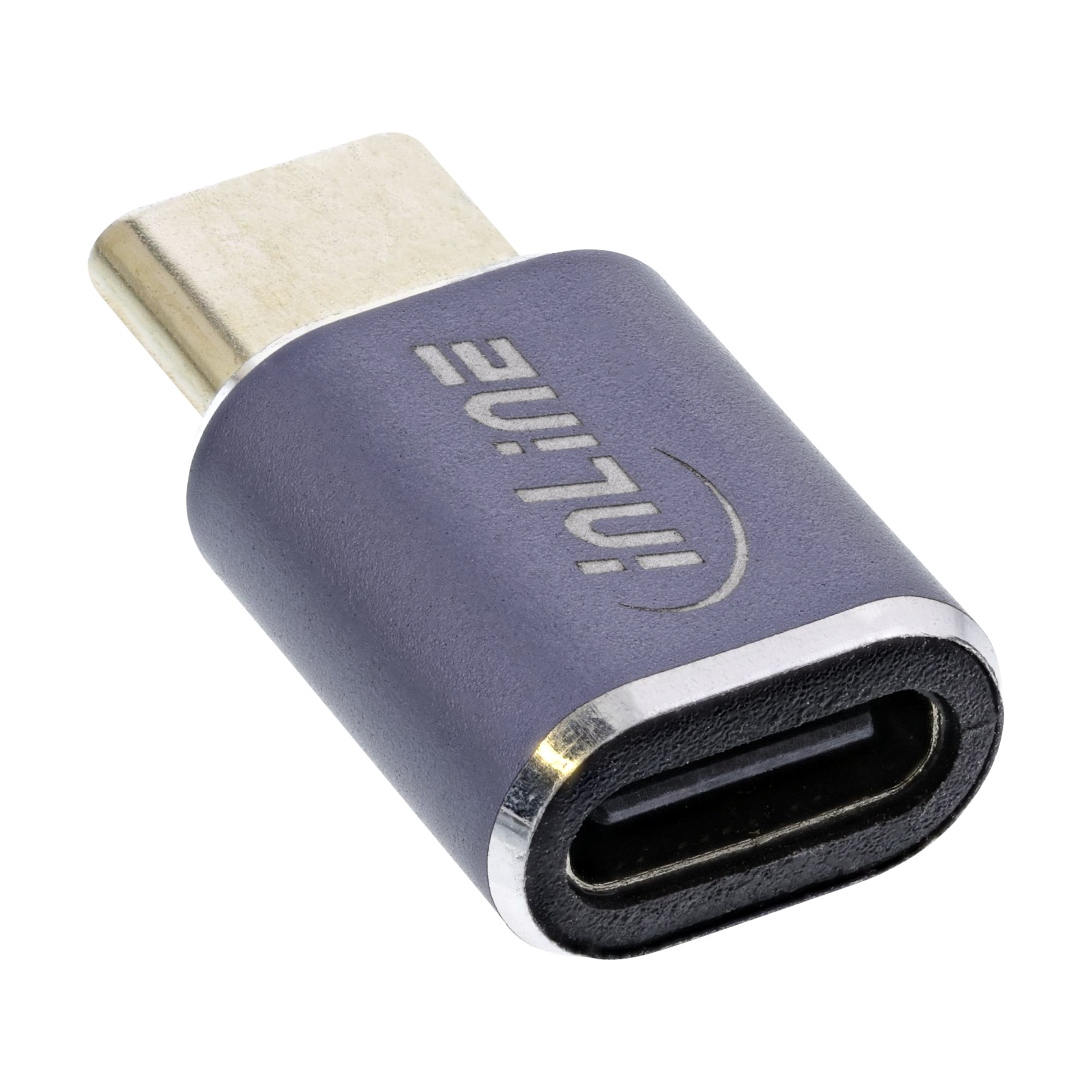 InLine® USB4 Adapter, USB-C Stecker/Buchse, Aluminium