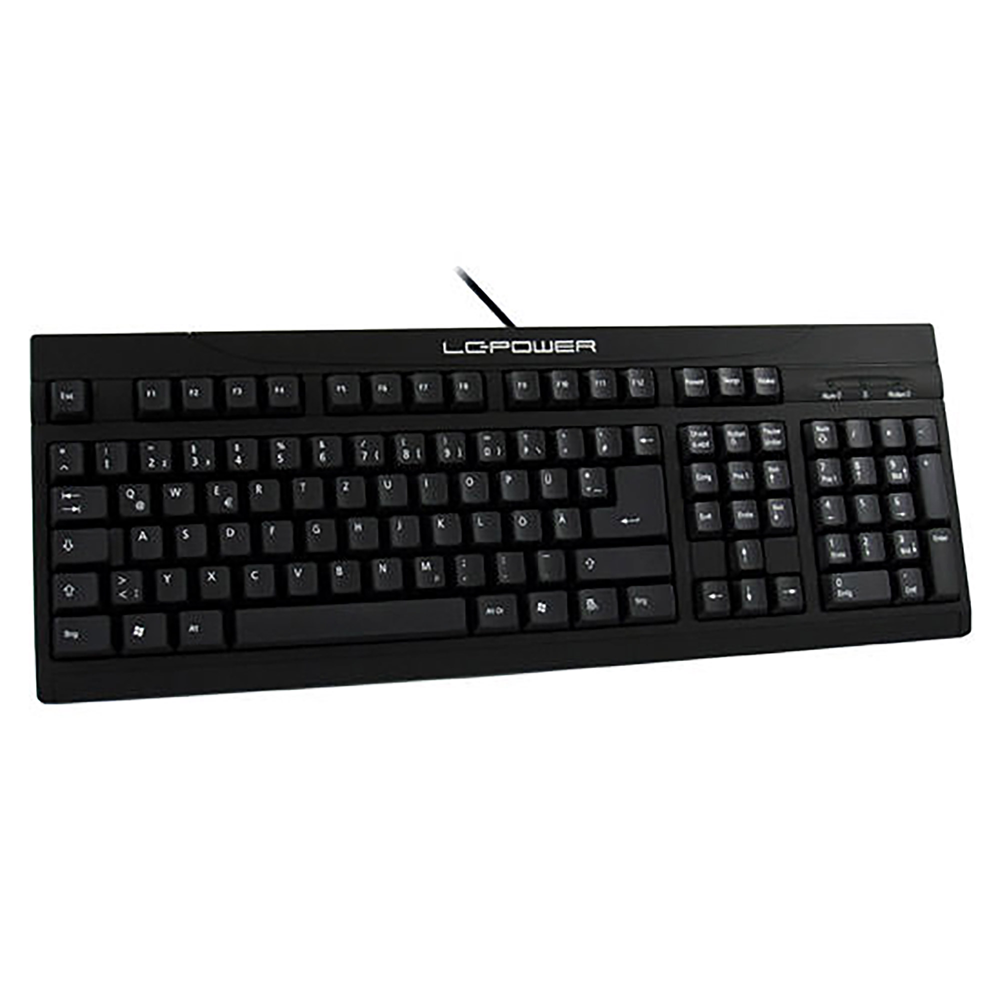 LC-Power LC-KEY-902DE, Standard Office-Tastatur DE, USB, schwarz