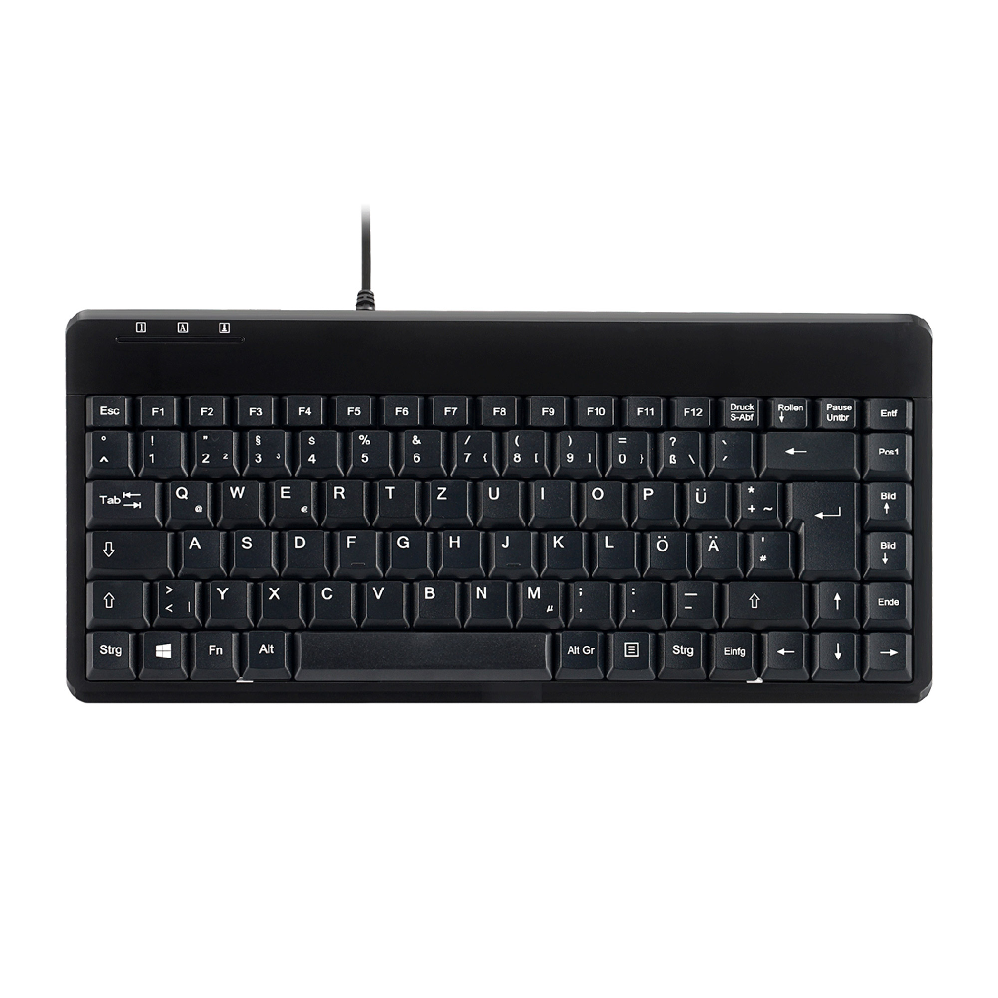 Perixx PERIBOARD-409, DE, Mini-Tastatur, schwarz