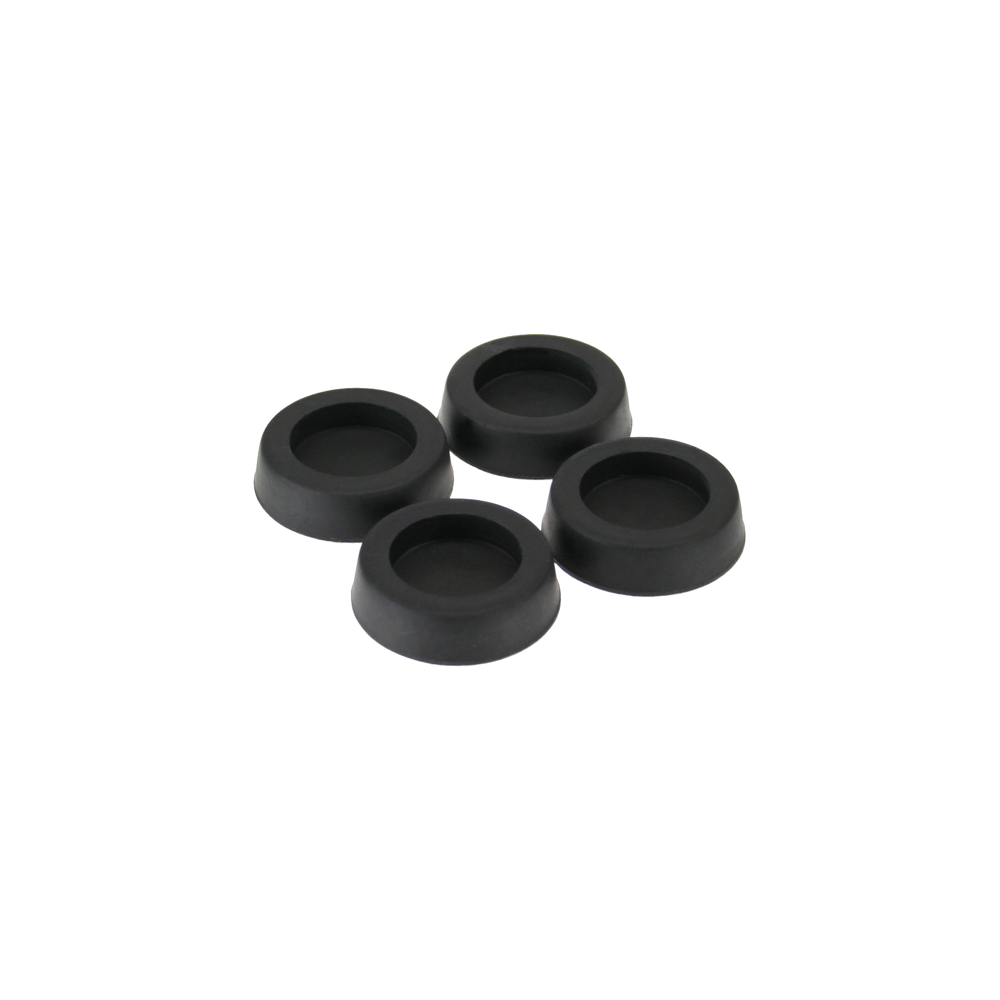 InLine® Gummi-Füße, für PC Gehäuse, 4er Pack, schwarz