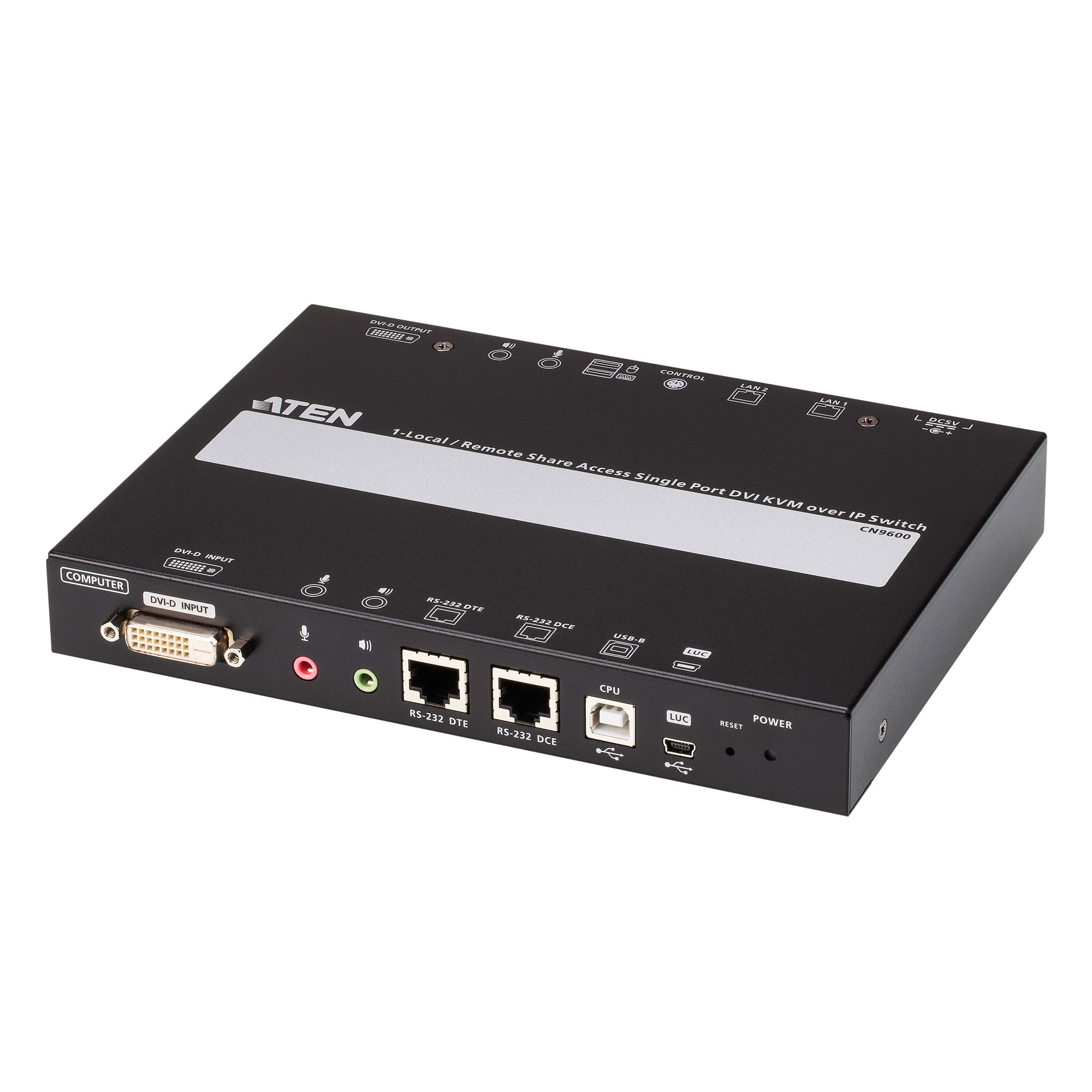 ATEN CN9600 KVM Over IP Switch, DVI USB Audio Konsole