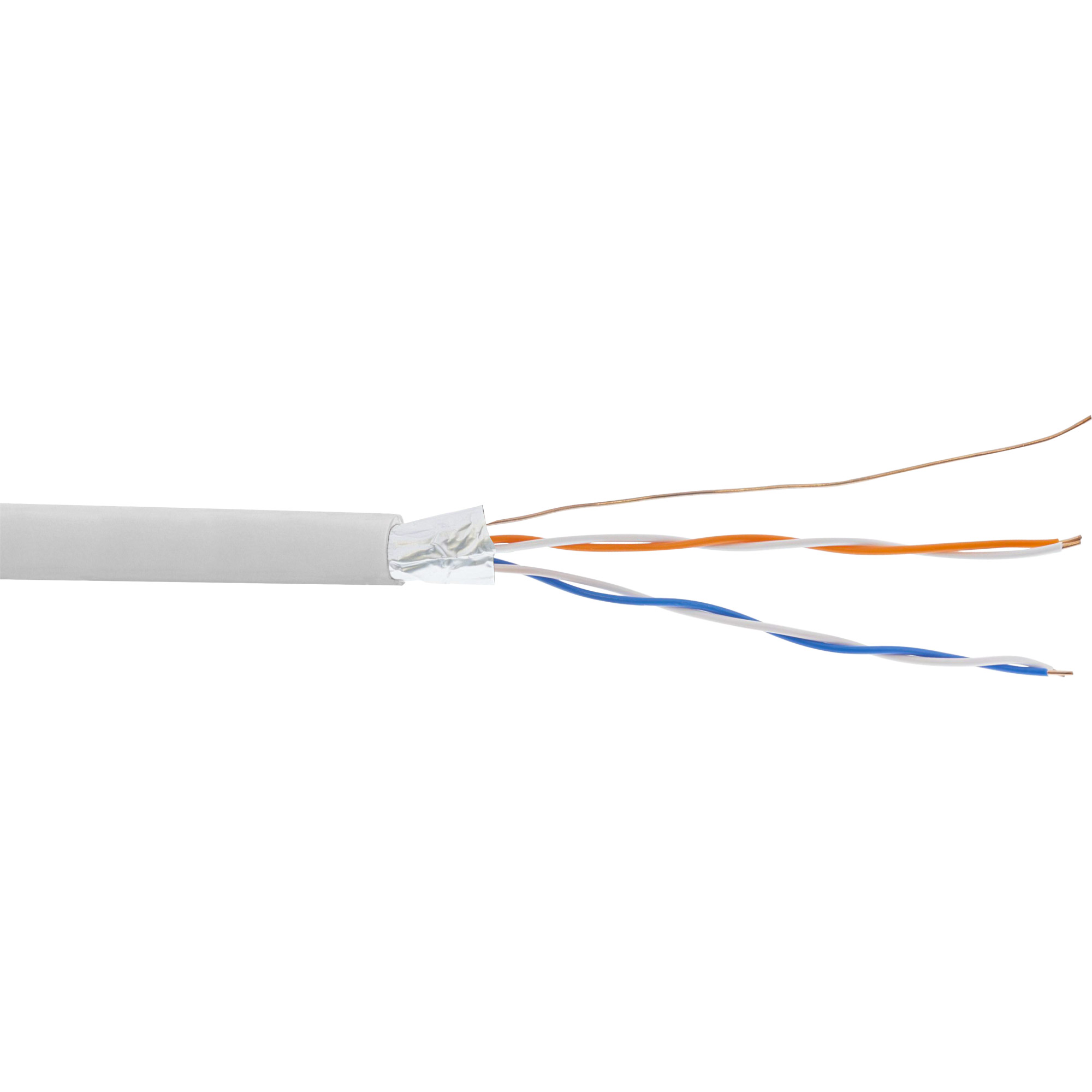 InLine® Telefon-Kabel 4-adrig, 2x2x0,6mm, zum Verlegen