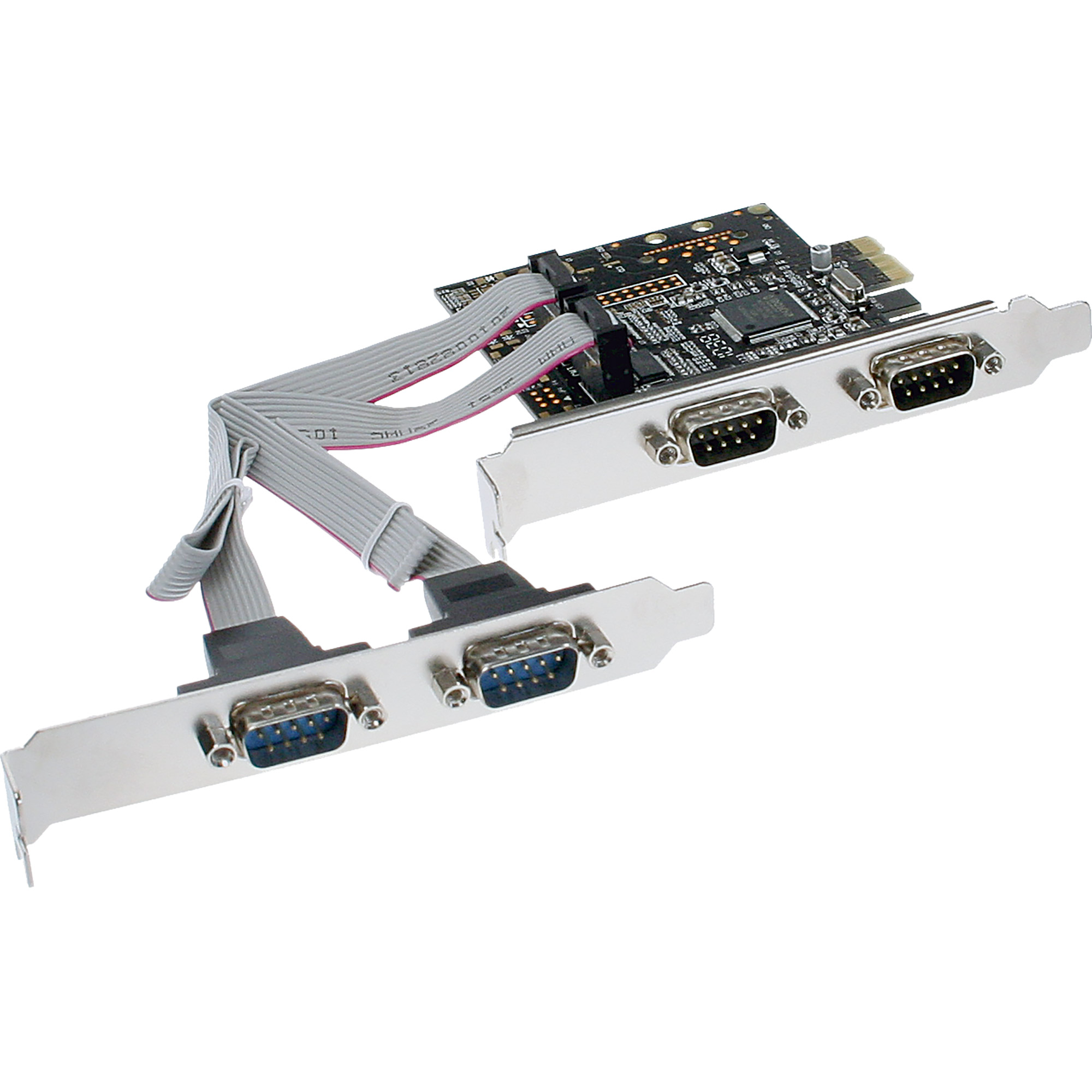 InLine® Schnittstellenkarte, 4x Seriell 9-pol, PCIe (PCI-Express)