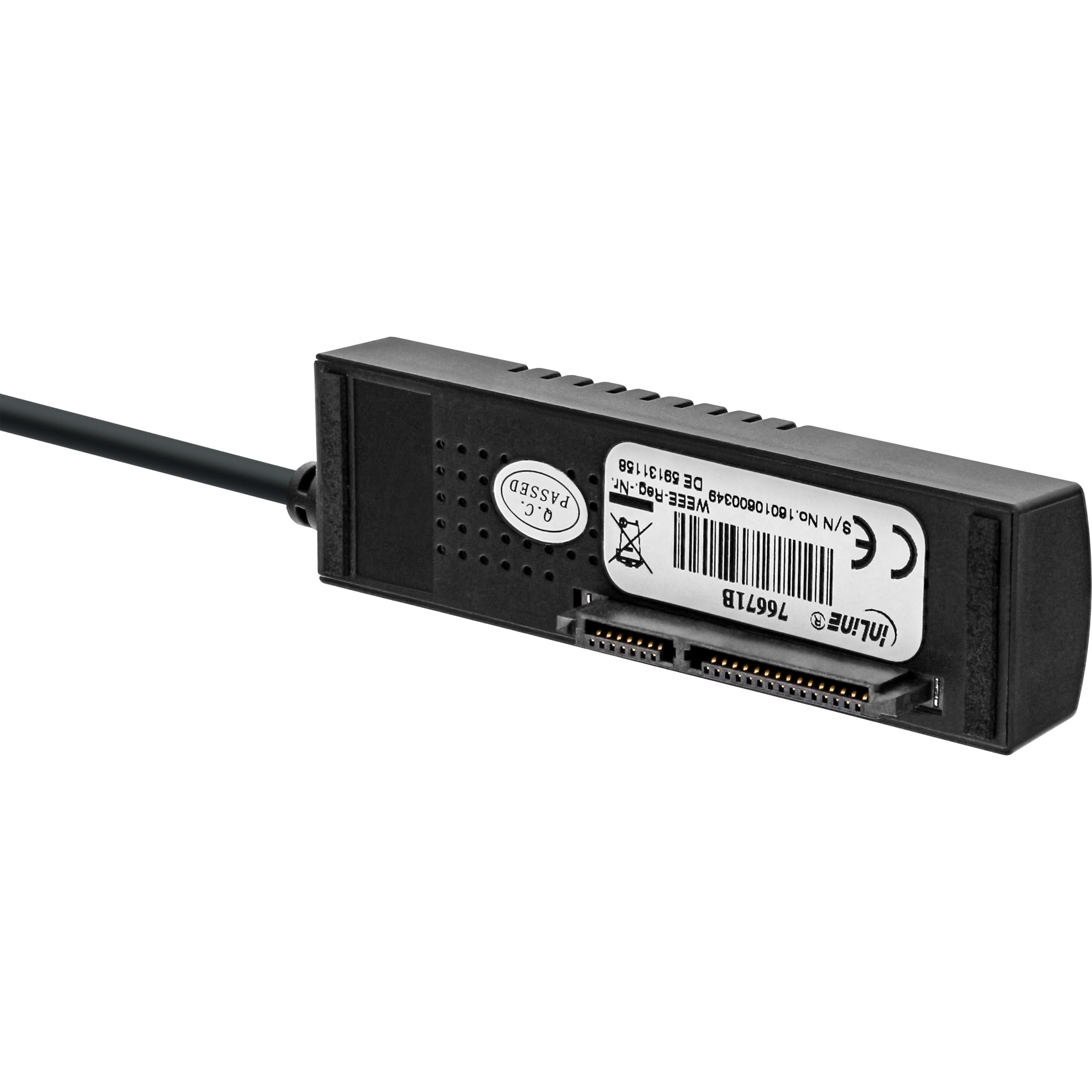 InLine® USB 3.1 zu SATA 6Gb/s Konverter Kabel, USB A Stecker, 0,9m
