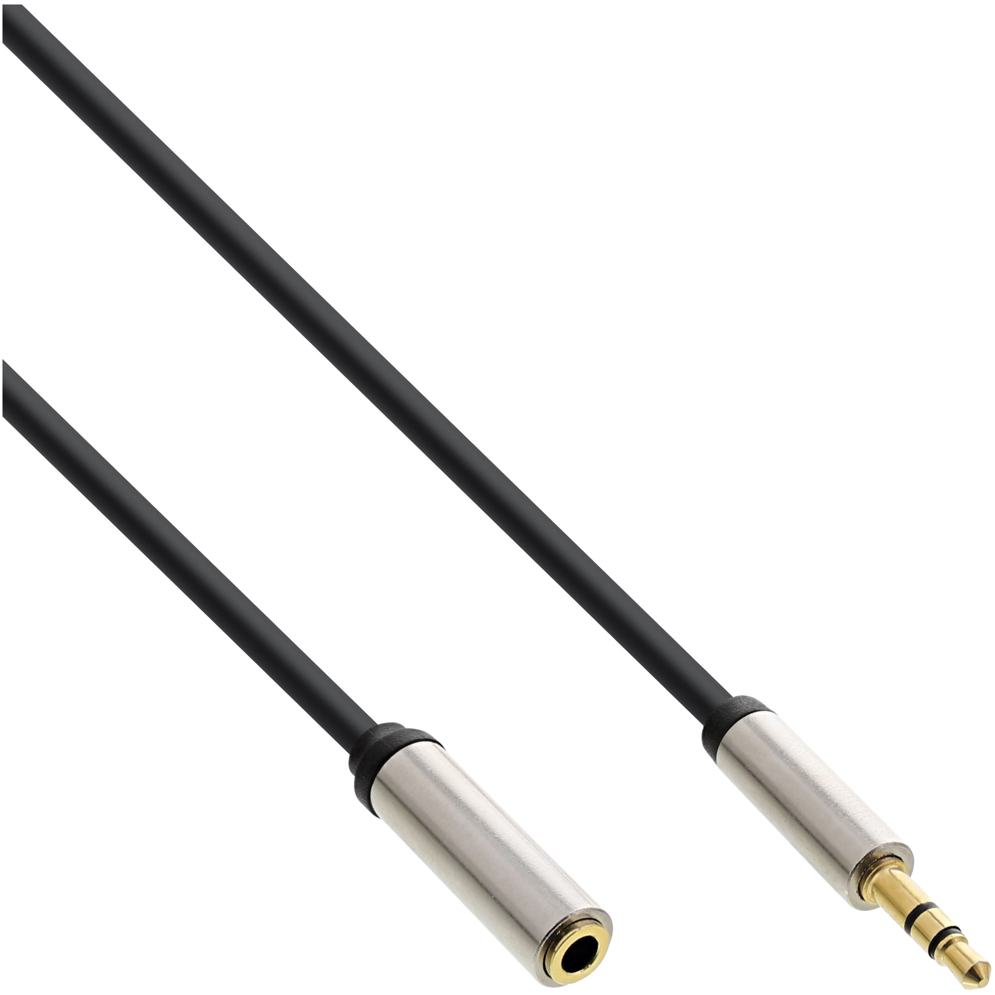 InLine® Slim Audio Kabel Klinke 3,5mm ST/BU, Stereo