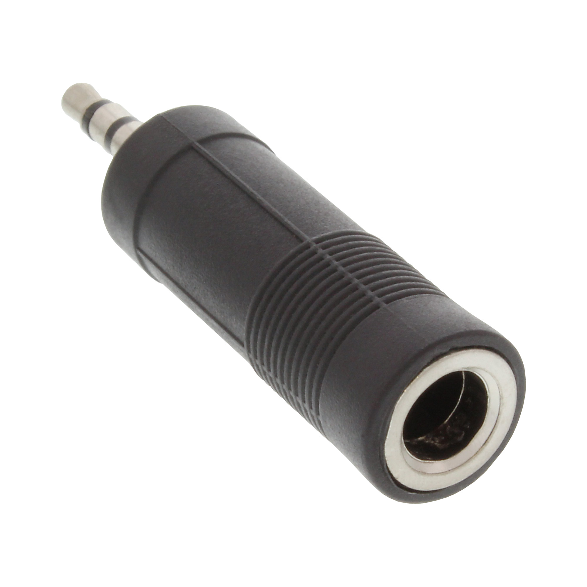 InLine® Audio Adapter, 3,5mm Klinke Stecker Stereo an 6,3mm Klinke Buchse Stereo